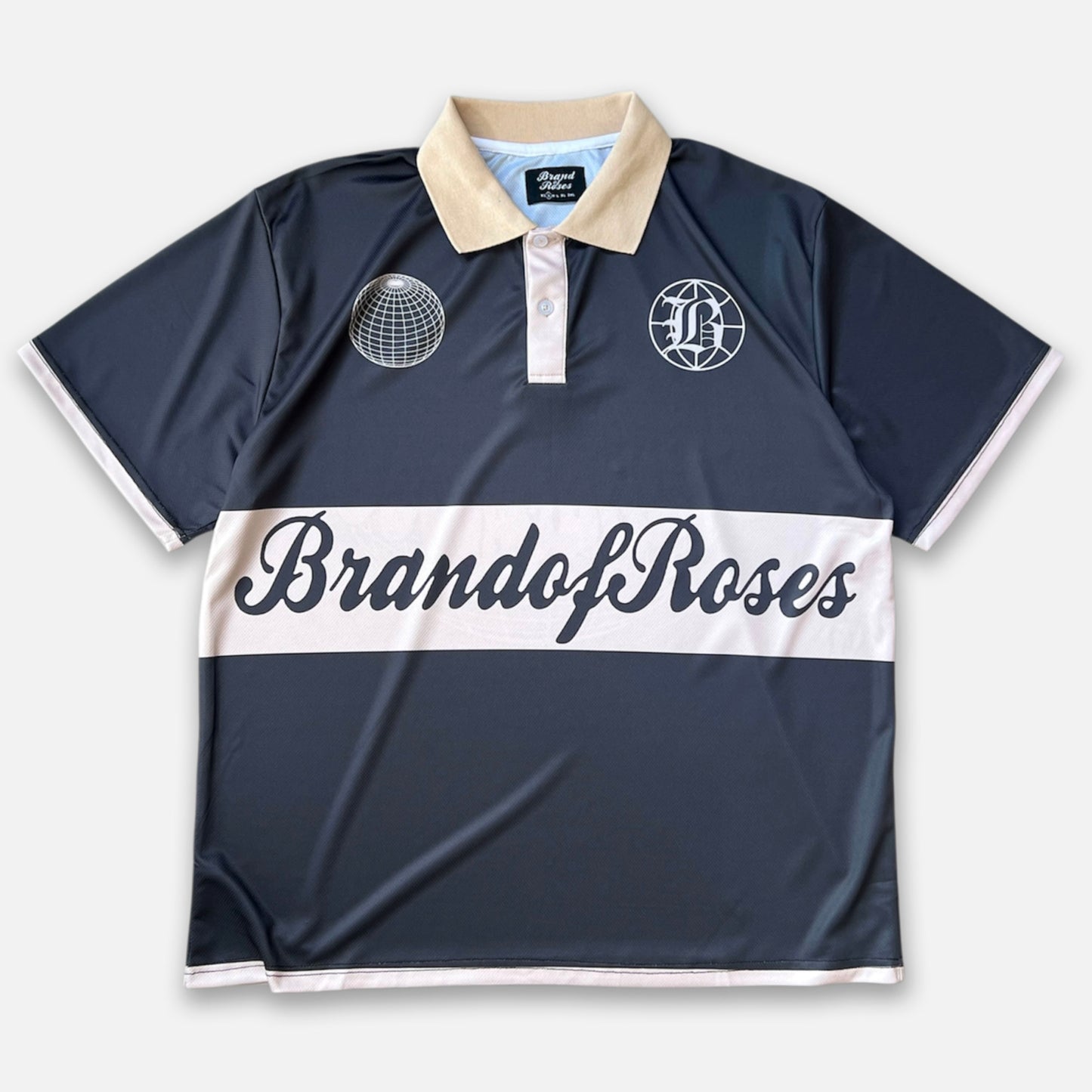 BoR Mesh polo shirt black