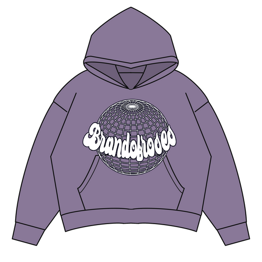 BoR Globe hoodie Purple