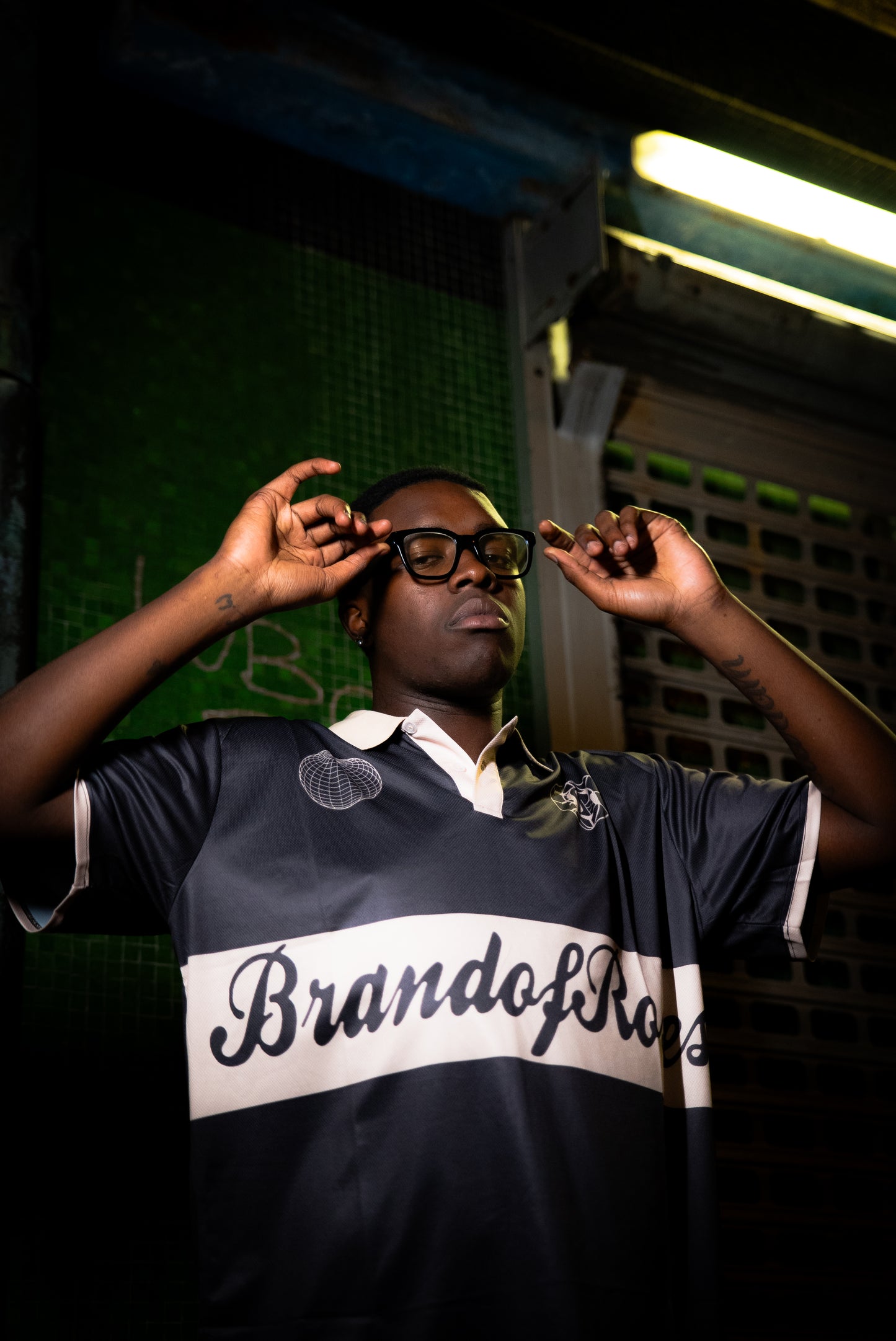 BoR Mesh polo shirt black