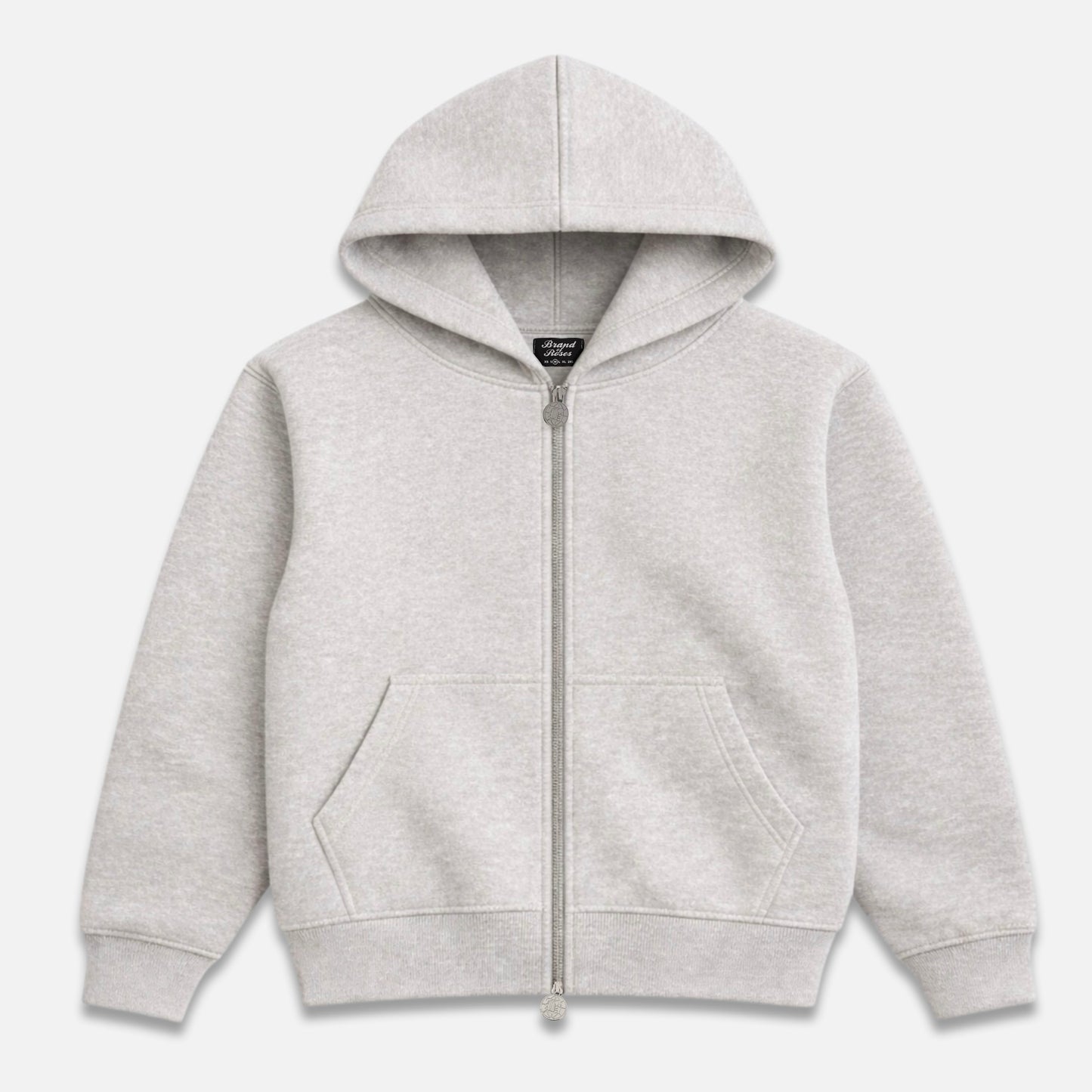 BoR Blank Dualzip Hoodie Grey