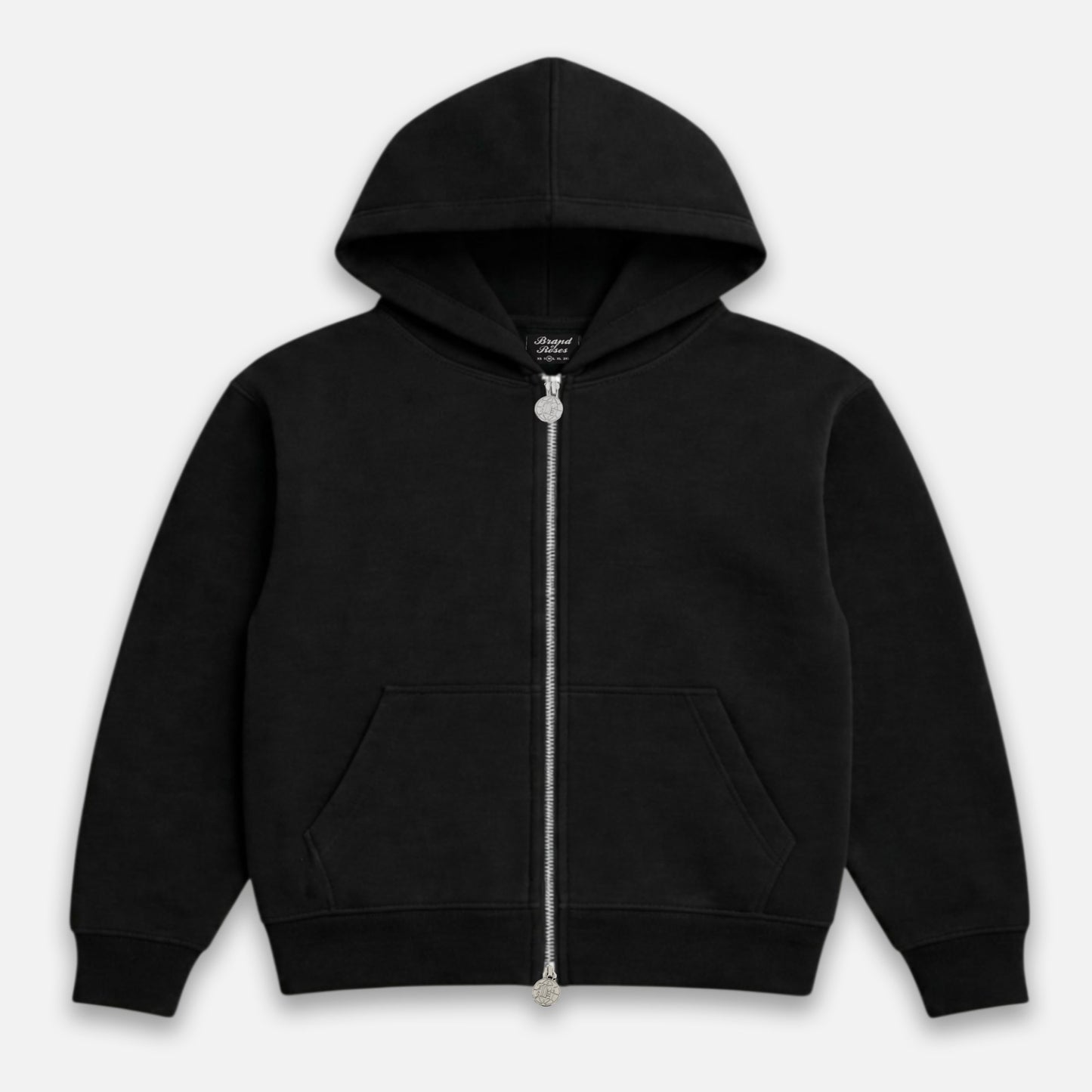 BoR Blank Dualzip Hoodie Black