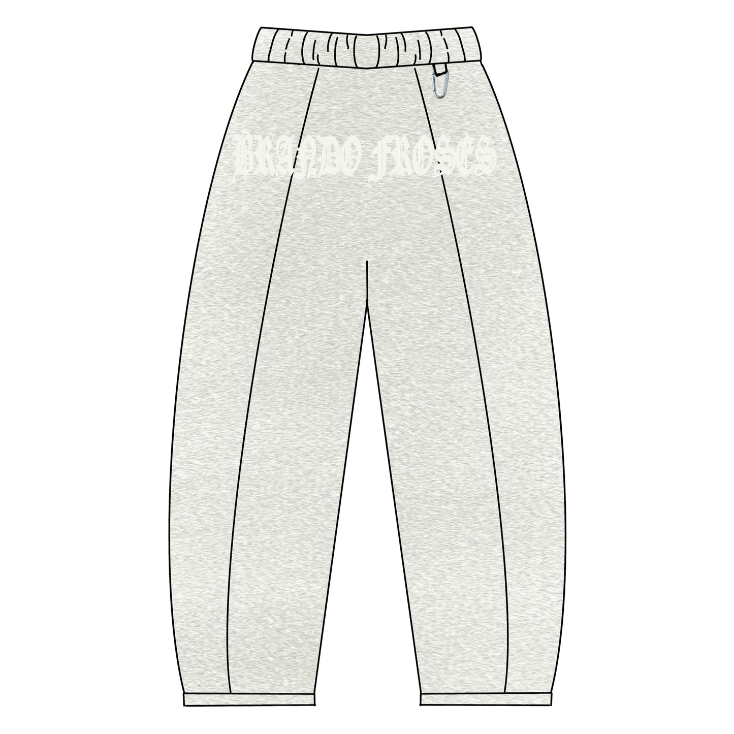 V2 BOR LOGO TRACKIE JOGGERS ASH GREY