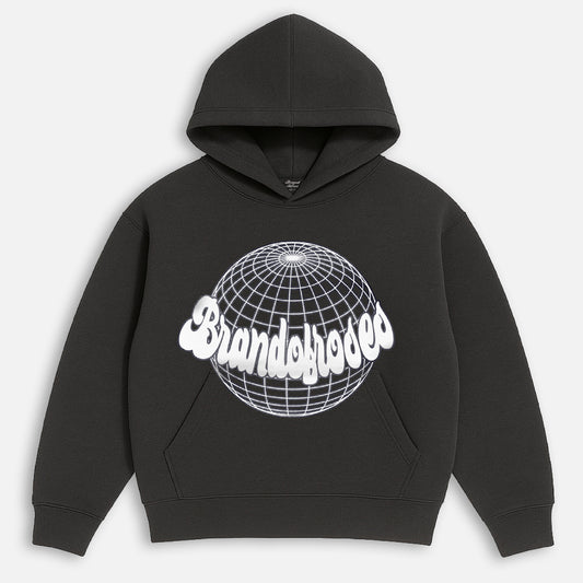 BoR Globe hoodie Black