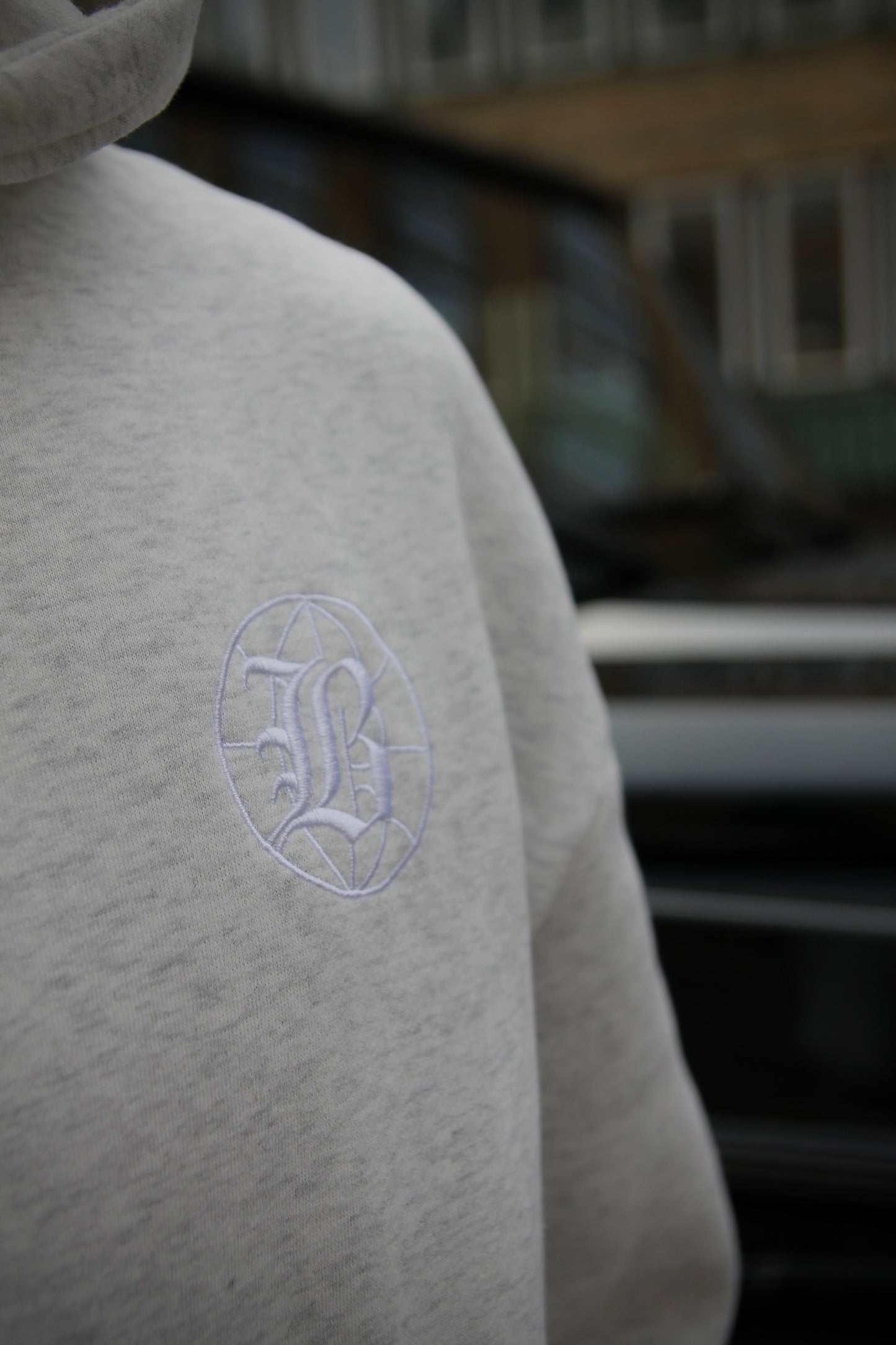 BoR tracksuit Embroidered Hoodie GREY