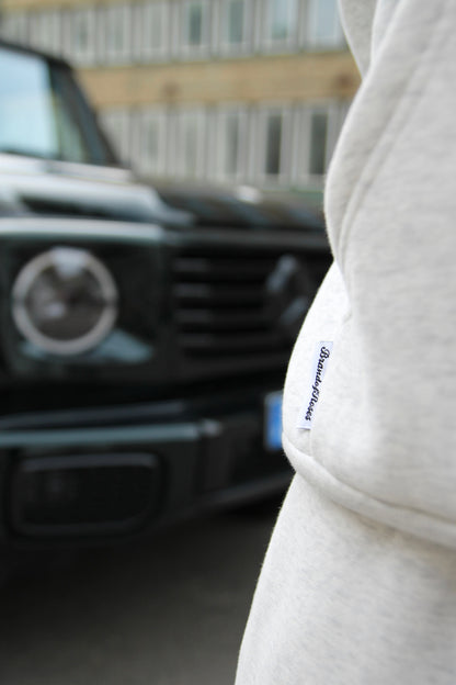 BoR tracksuit Embroidered Hoodie GREY