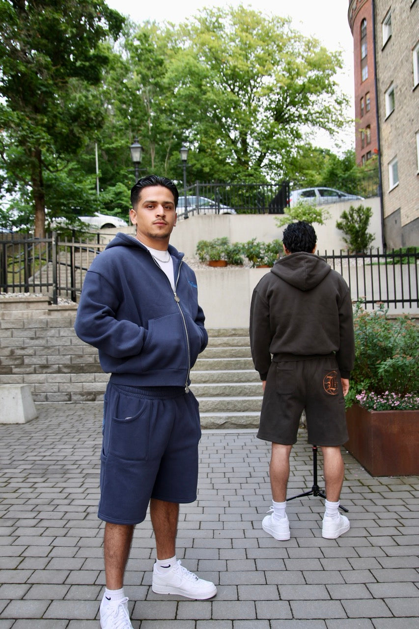 BoR tracksuit Dualzip Hoodie navy